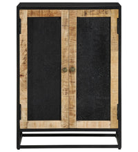 Sideboard mit 2 Türen 55x35x75 cm Massivholz Mango & Eisen