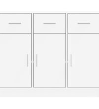Sideboard Weiß 91x28x75 cm Holzwerkstoff