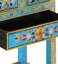 Sideboard Türkis 55x30x76 cm Massivholz Mango