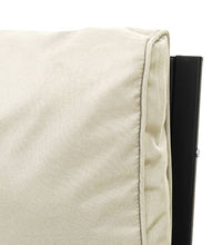 7-tlg. Garten-Lounge-Set mit Sandfarbigen Kissen Stahl