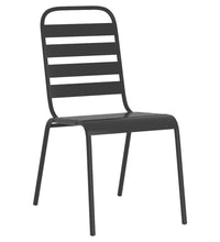 7-tlg. Garten-Essgruppe Anthrazit Stahl