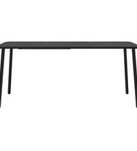 7-tlg. Garten-Essgruppe Anthrazit Stahl