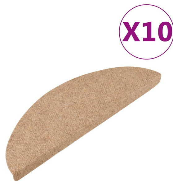 Stufenmatten Selbstklebend 10 Stk. Beige 56x17x3 cm