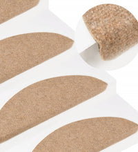 Stufenmatten Selbstklebend 10 Stk. Beige 65x22,5x3,5 cm