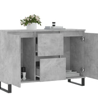 Sideboard Betongrau 104x35x70 cm Holzwerkstoff