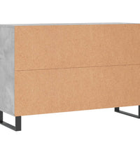 Sideboard Betongrau 104x35x70 cm Holzwerkstoff