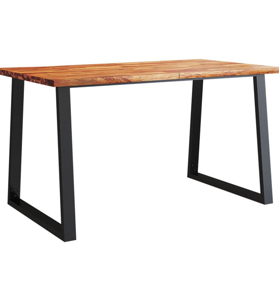 Esstisch Baumkante 140x80x75 cm Massivholz Akazie