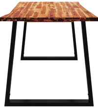 Esstisch Baumkante 140x80x75 cm Massivholz Akazie