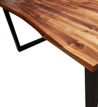 Esstisch Baumkante 140x80x75 cm Massivholz Akazie