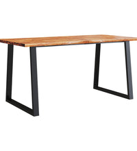 Esstisch Baumkante 160x80x75 cm Massivholz Akazie