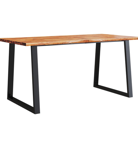 Esstisch Baumkante 160x80x75 cm Massivholz Akazie