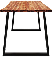Esstisch Baumkante 160x80x75 cm Massivholz Akazie
