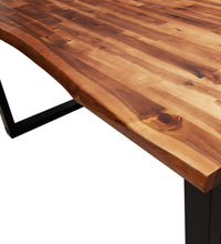 Esstisch Baumkante 160x80x75 cm Massivholz Akazie