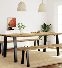 Esstisch 200x90x75 cm Massivholz Akazie