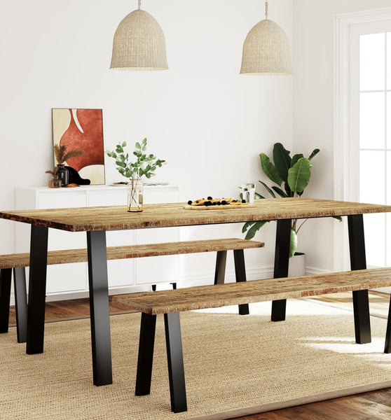 Esstisch 200x90x75 cm Massivholz Akazie