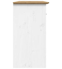 Sideboard BODO Weiß und Braun 115,5x44x80 cm Massivholz Kiefer