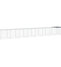 Hühnerkäfig mit Dach Anthrazit 803x98x90 cm Verzinkter Stahl
