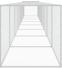 Hühnerkäfig mit Dach Anthrazit 803x98x90 cm Verzinkter Stahl