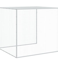Hühnerkäfig mit Dach Anthrazit 803x98x90 cm Verzinkter Stahl