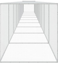 Hühnerkäfig mit Dach Anthrazit 1003x98x90 cm Verzinkter Stahl