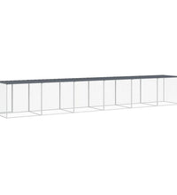 Hühnerkäfig mit Dach Anthrazit 603x98x90 cm Verzinkter Stahl