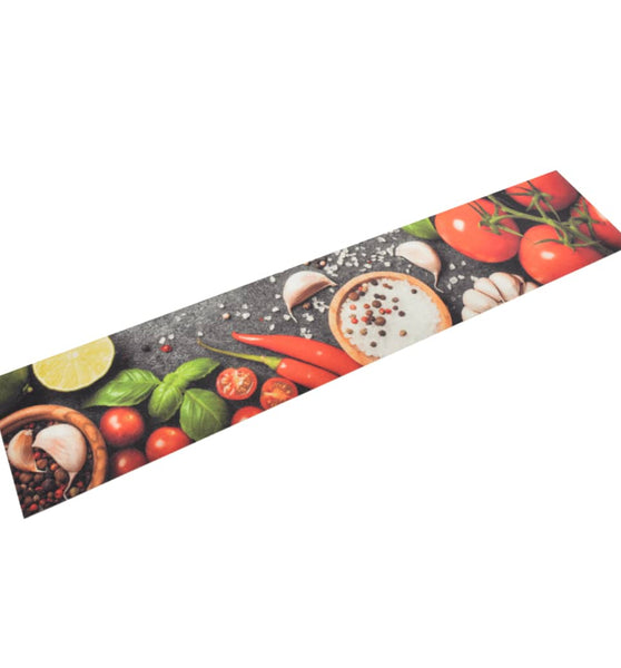 Küchenteppich Waschbar Gemüse 60x300 cm Samt