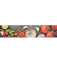 Küchenteppich Waschbar Gemüse 60x300 cm Samt