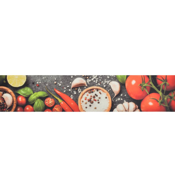 Küchenteppich Waschbar Gemüse 60x300 cm Samt