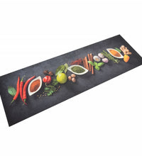 Küchenteppich Waschbar Gewürze 60x180 cm Samt
