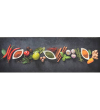 Küchenteppich Waschbar Gewürze 60x180 cm Samt