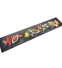 Küchenteppich Waschbar Gewürze 60x300 cm Samt