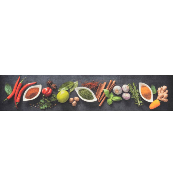 Küchenteppich Waschbar Gewürze 60x300 cm Samt