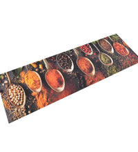 Küchenteppich Waschbar Löffel & Gewürze 60x180 cm Samt