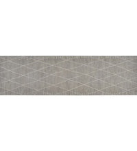 Küchenteppich Waschbar Raute 45x150 cm Samt