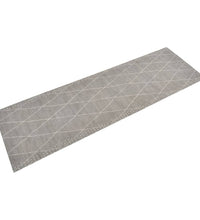 Küchenteppich Waschbar Raute 60x180 cm Samt