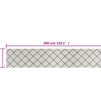 Küchenteppich Waschbar Quadrat 60x300 cm Samt