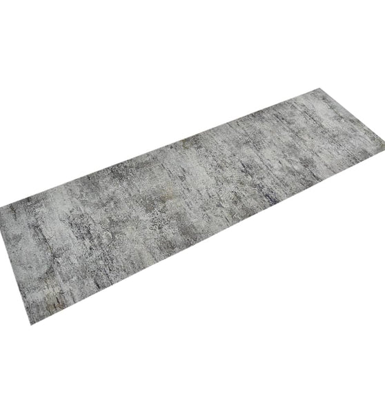 Küchenteppich Waschbar Beton 60x180 cm Samt