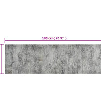 Küchenteppich Waschbar Beton 60x180 cm Samt