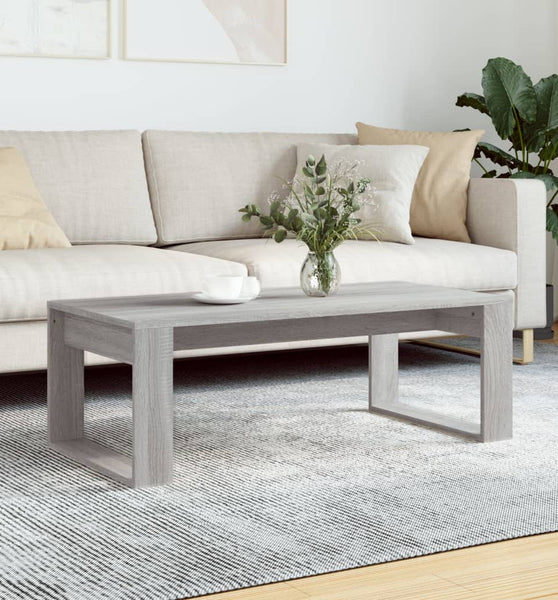 Couchtisch Grau Sonoma 102x50x35 cm Holzwerkstoff