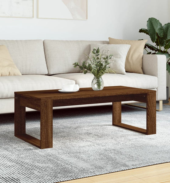 Couchtisch Braun Eichen-Optik 102x50x35 cm Holzwerkstoff