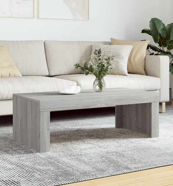 Couchtisch Grau Sonoma 102x50x36 cm Holzwerkstoff