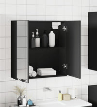 Spiegelschrank Schwarz 64x20x67 cm Holzwerkstoff