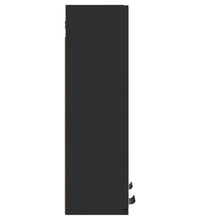 Spiegelschrank Schwarz 64x20x67 cm Holzwerkstoff