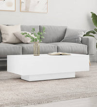 Couchtisch Hochglanz-Weiß 100x49,5x31 cm Holzwerkstoff