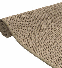 Teppichläufer Sisal-Optik Sandfarben 50x100 cm