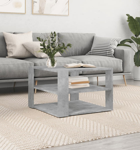 Couchtisch Betongrau 59,5x59,5x40 cm Holzwerkstoff