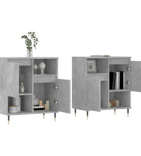 Sideboards 2 Stk. Betongrau Holzwerkstoff