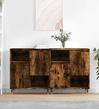 Sideboards 2 Stk. Räuchereiche Holzwerkstoff