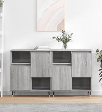 Sideboards 2 Stk. Grau Sonoma Holzwerkstoff