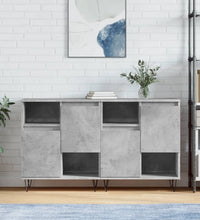 Sideboards 2 Stk. Betongrau Holzwerkstoff